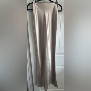 St. John Couture Liquid Satin Maxi Skirt, NWT